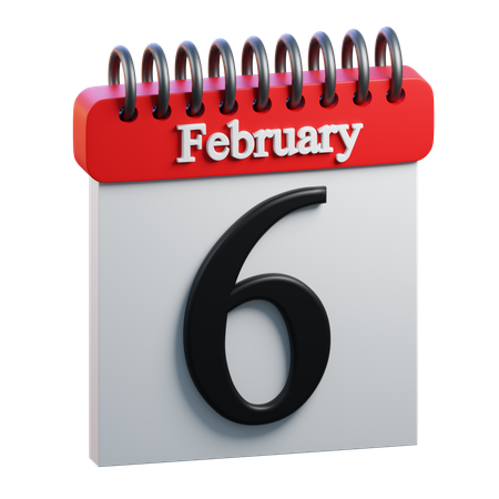 February Day 6  3D Icon