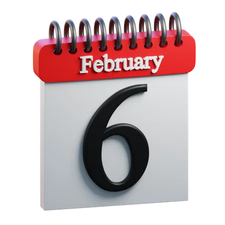 February Day 6  3D Icon