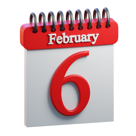 February Day 6  3D Icon