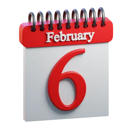 February Day 6  3D Icon