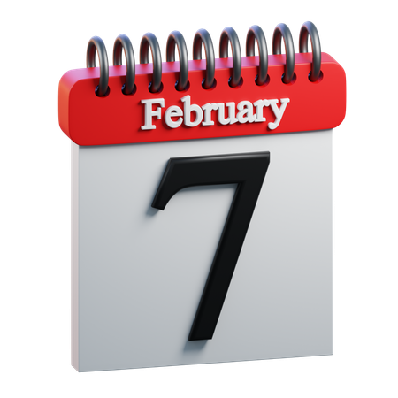February Day 7  3D Icon
