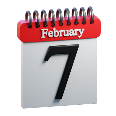 February Day 7  3D Icon