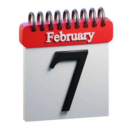 February Day 7  3D Icon