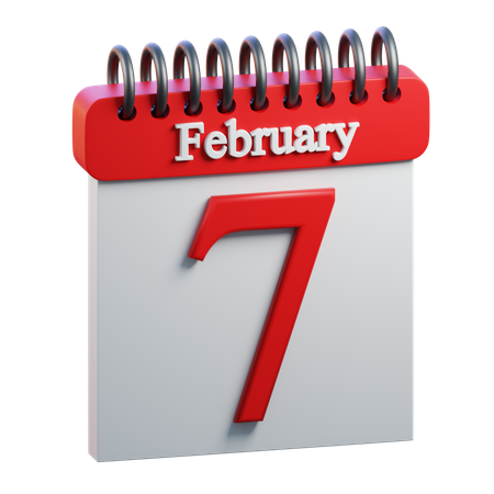 February Day 7  3D Icon