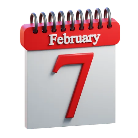 February Day 7  3D Icon