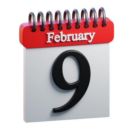 February Day 9  3D Icon