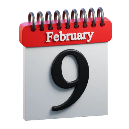 February Day 9  3D Icon