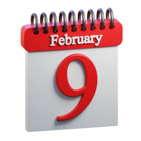 February Day 9  3D Icon