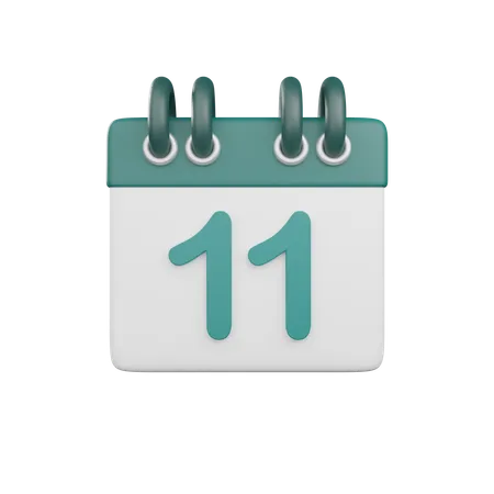 Fecha 11  3D Icon