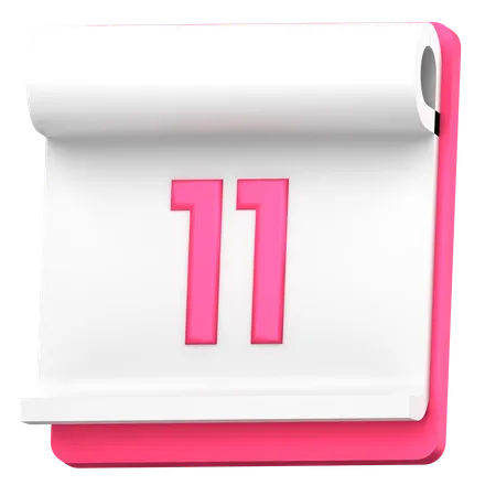 Fecha 11  3D Icon