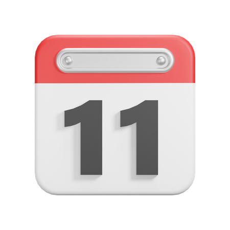 Fecha 11  3D Icon