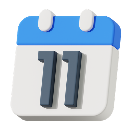 Fecha 11  3D Icon