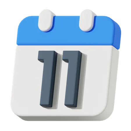 Fecha 11  3D Icon