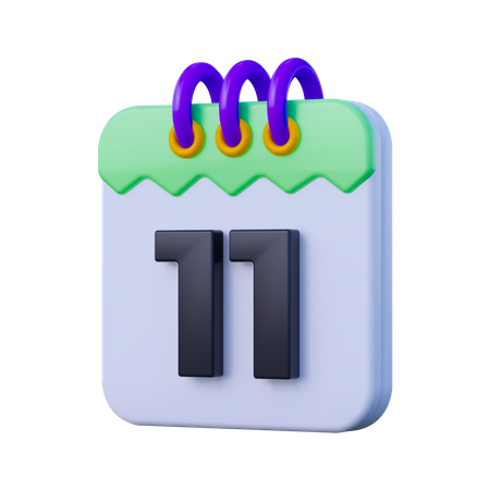 Fecha 11  3D Icon