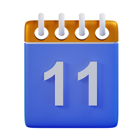 Fecha 11  3D Icon