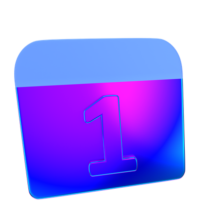 Fecha  3D Icon