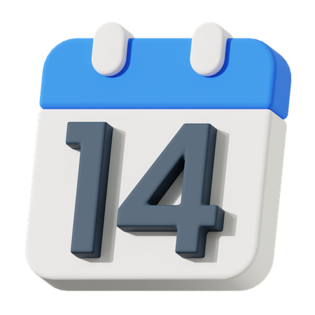 Fecha 14  3D Icon