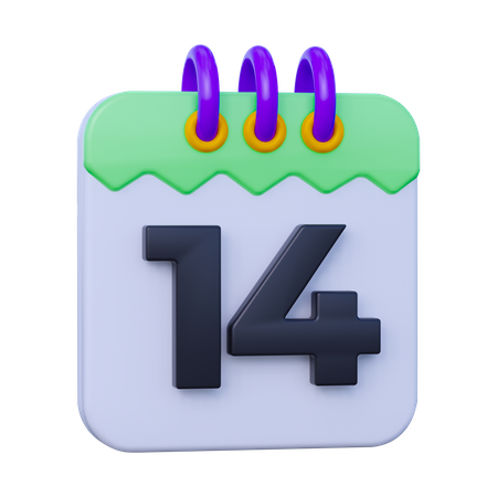 Fecha 14  3D Icon