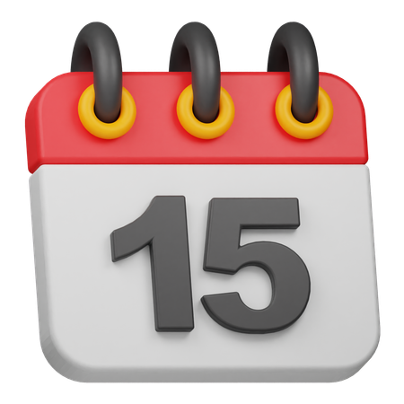 Fecha 15  3D Icon