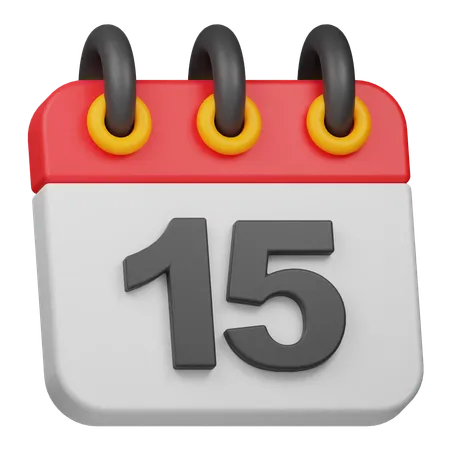 Fecha 15  3D Icon