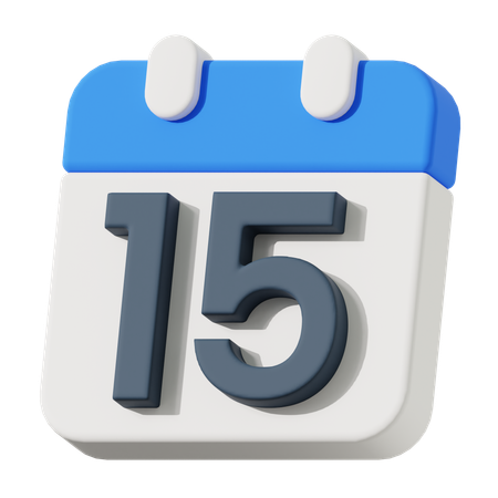 Fecha 15  3D Icon