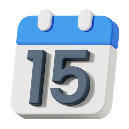 Fecha 15  3D Icon