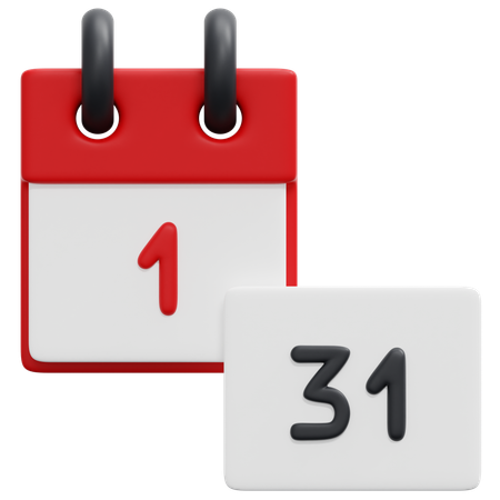 Fecha  3D Icon