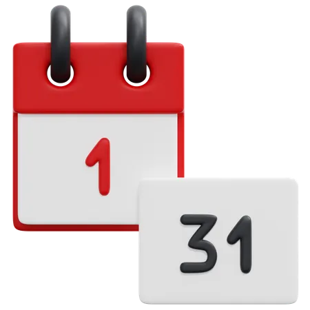 Fecha  3D Icon