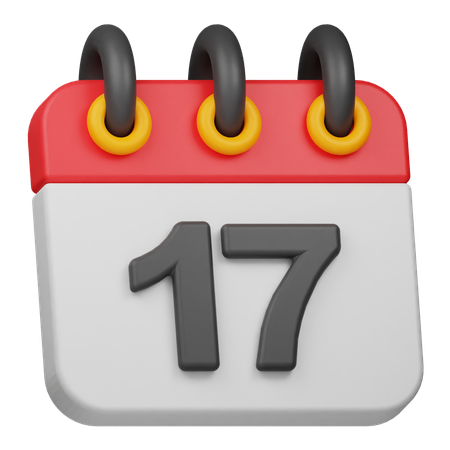 Fecha 17  3D Icon