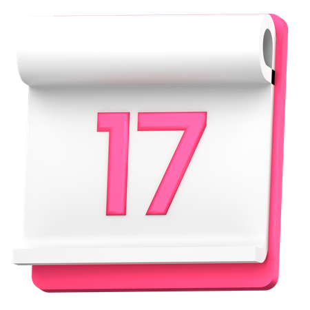 Fecha 17  3D Icon