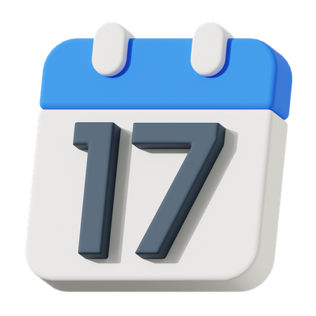 Fecha 17  3D Icon