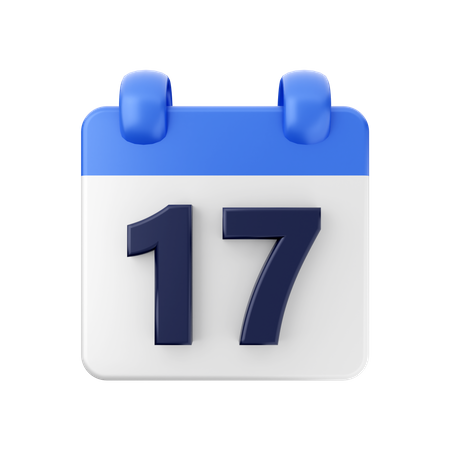 Fecha 17  3D Icon