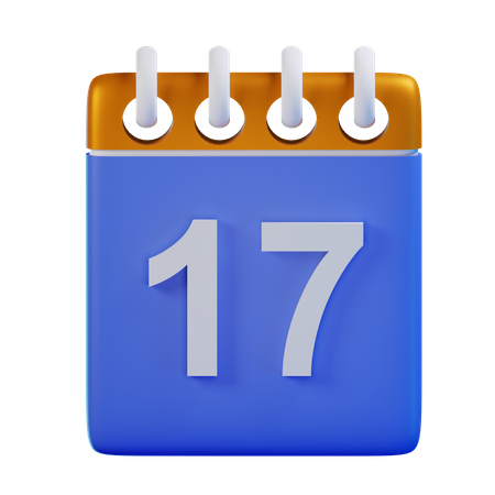 Fecha 17  3D Icon