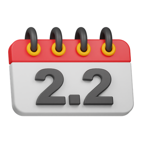 Fecha 2 2  3D Icon