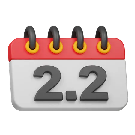 Fecha 2 2  3D Icon