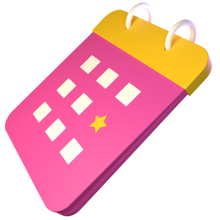 Fecha  3D Icon