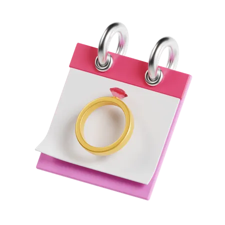 Fecha de boda  3D Icon