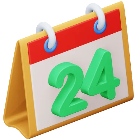 Fecha del calendario  3D Icon