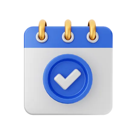 Verificación de fecha  3D Icon