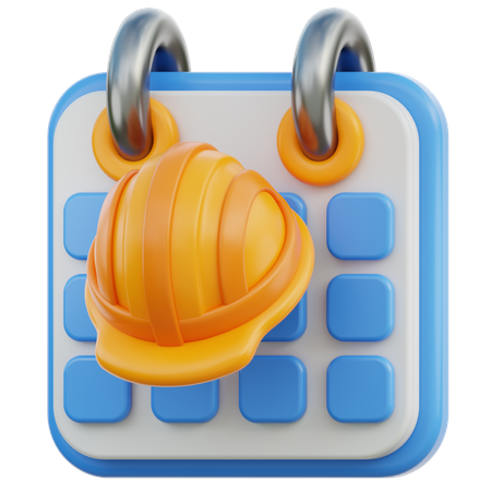 Fecha del Día del Trabajo  3D Icon