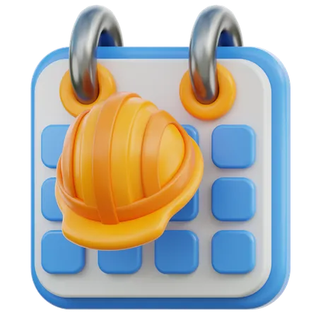 Fecha del Día del Trabajo  3D Icon