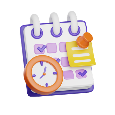 Fecha límite  3D Icon