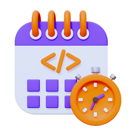 Fecha límite de codificación  3D Icon