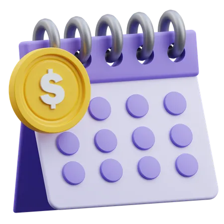 Fecha límite de financiación  3D Icon