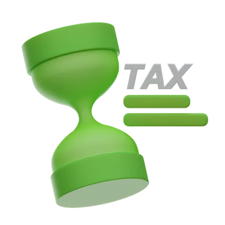 Fecha límite de impuestos  3D Icon