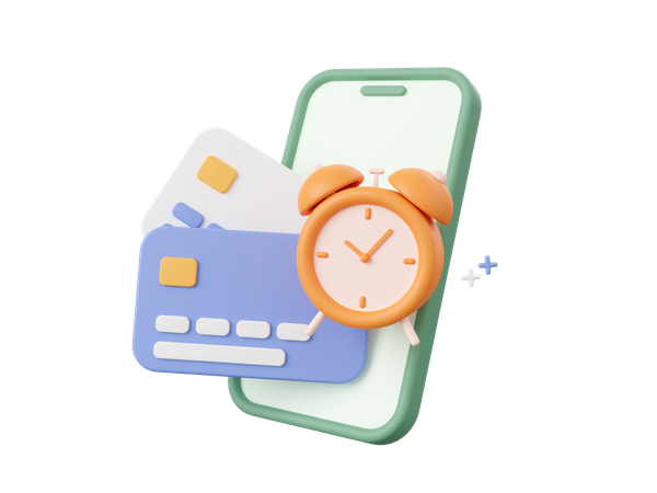 Tiempo límite de pago  3D Icon