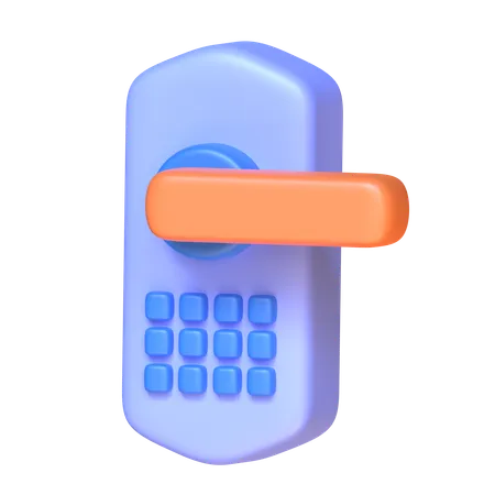 Fechadura da porta  3D Icon