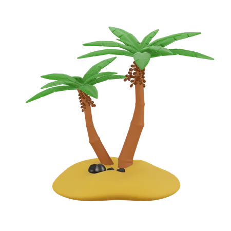 Palmera datilera  3D Icon