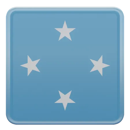 Federated States of Micronesia Flag  3D Illustration