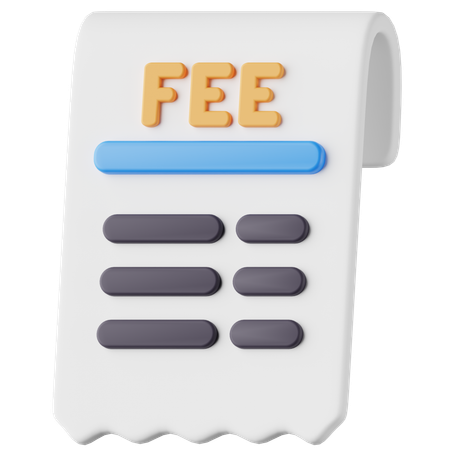 料金紙幣  3D Icon